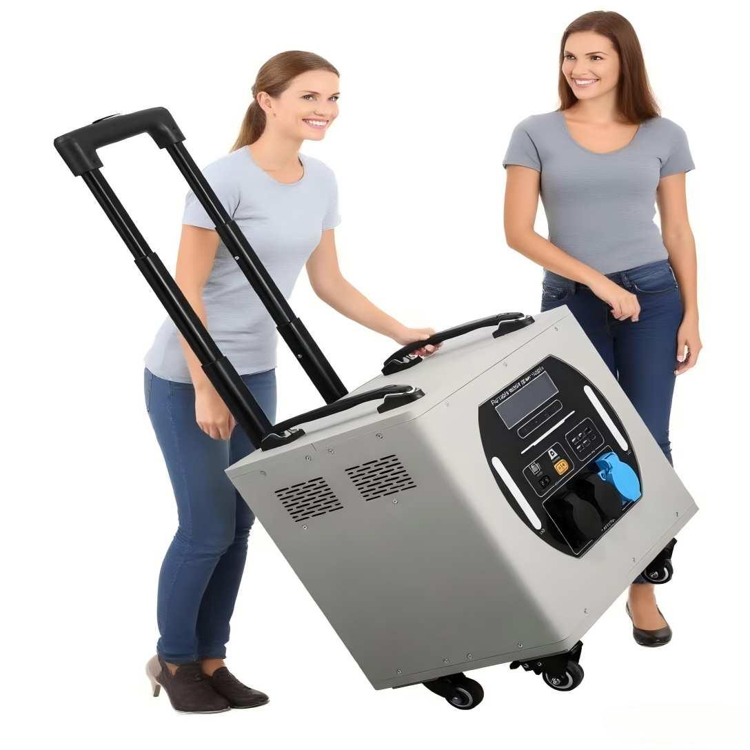 Outdoor Power Station - 屋外用トロリーケース型取り外し可能ポータブル電源 3000W 2560WH LiFePO4バッテリー 緊急用