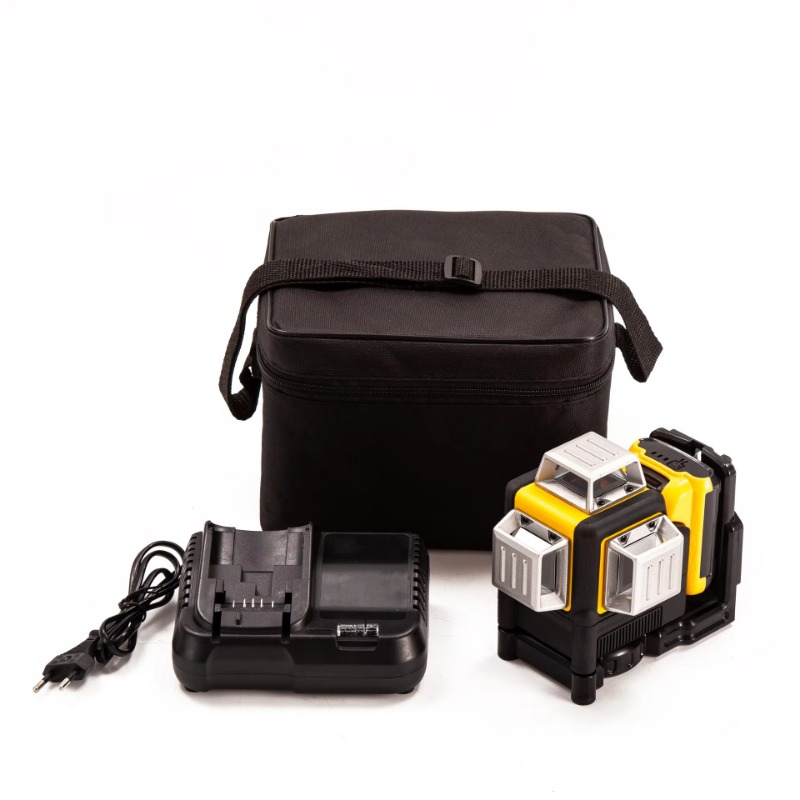 Lithium Battery 12V - DWタイプDW089LG工業用3D 12ラインレーザーレベル360度垂直12Vリチウム電池ツール水平グリーンライト