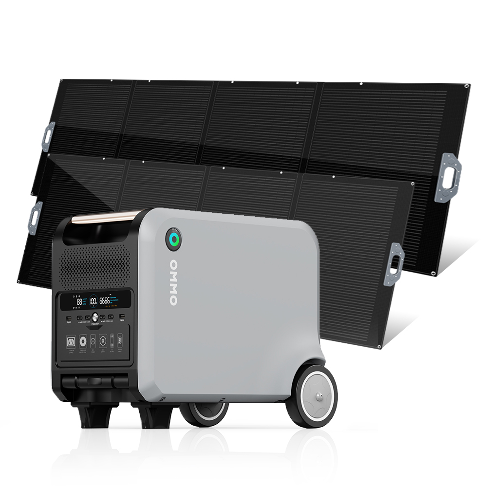 Solar Panel 200W - OMMO OM-PV200Z 高効率200Wオールブラック折りたたみ式ソーラーパネル ポータブルソーラーキット アウトドア電源ステーション用