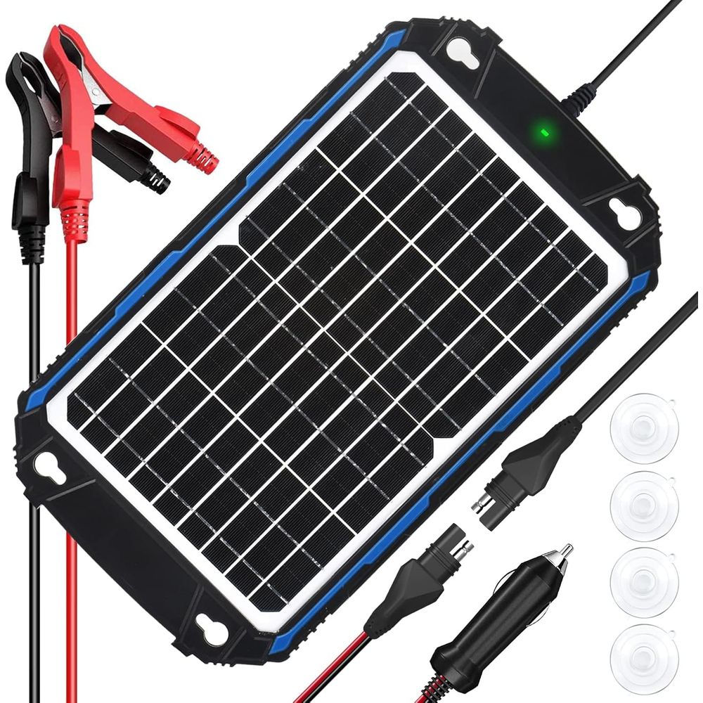 Solar Panel - 防水 12W 12V ソーラーバッテリー充電器＆メンテナー プロ、内蔵ウルトラスマート MPPT