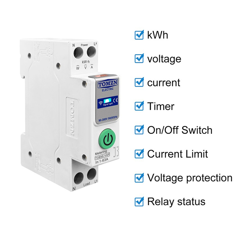 ABDE-TOMZN TOB9S-VAP TUYA Smar - Energy Monitor Meter のレビューと価格