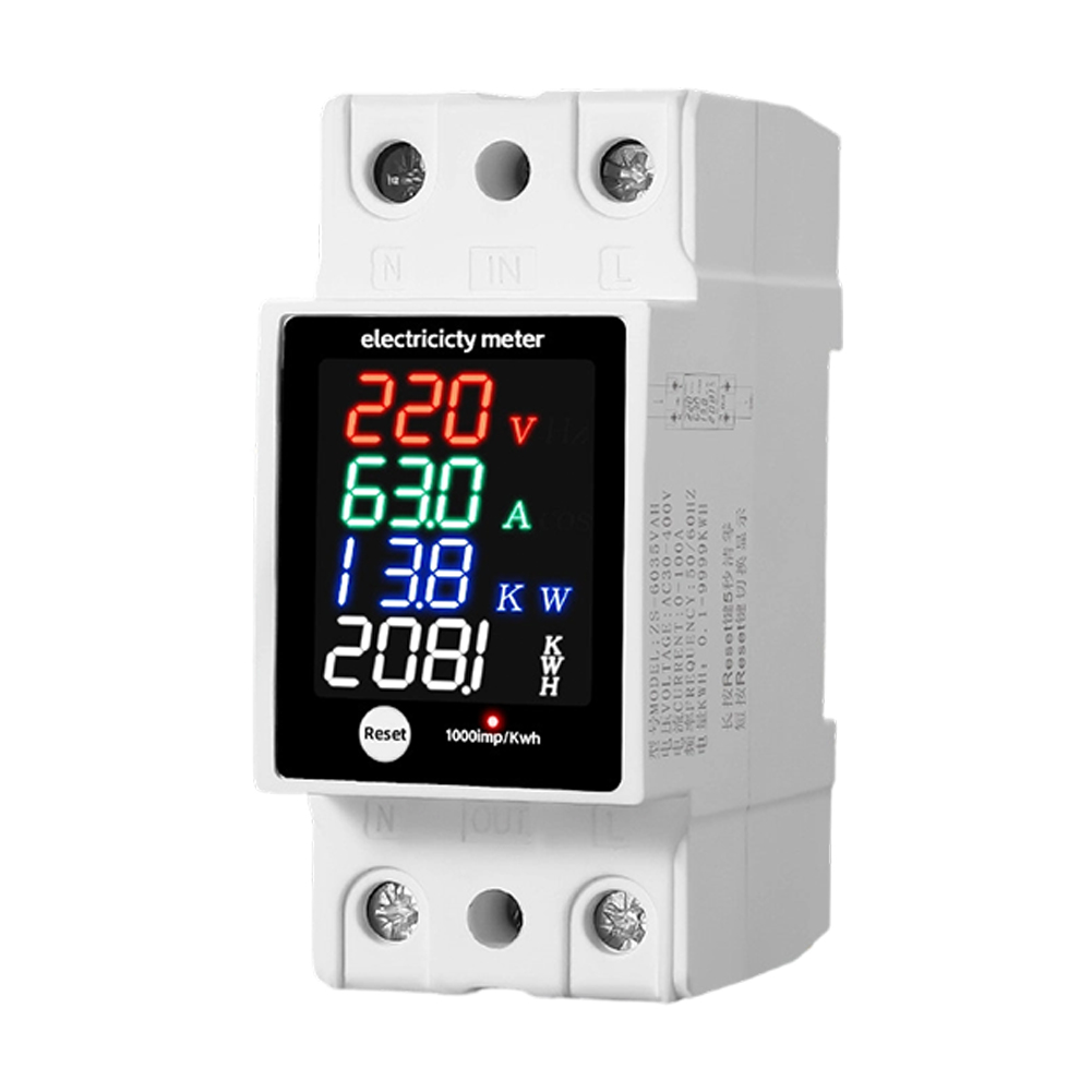 多機能デジタル表示電圧電流力率電力計 ZS-6035VAKW - Energy Monitor Meter のレビューと価格
