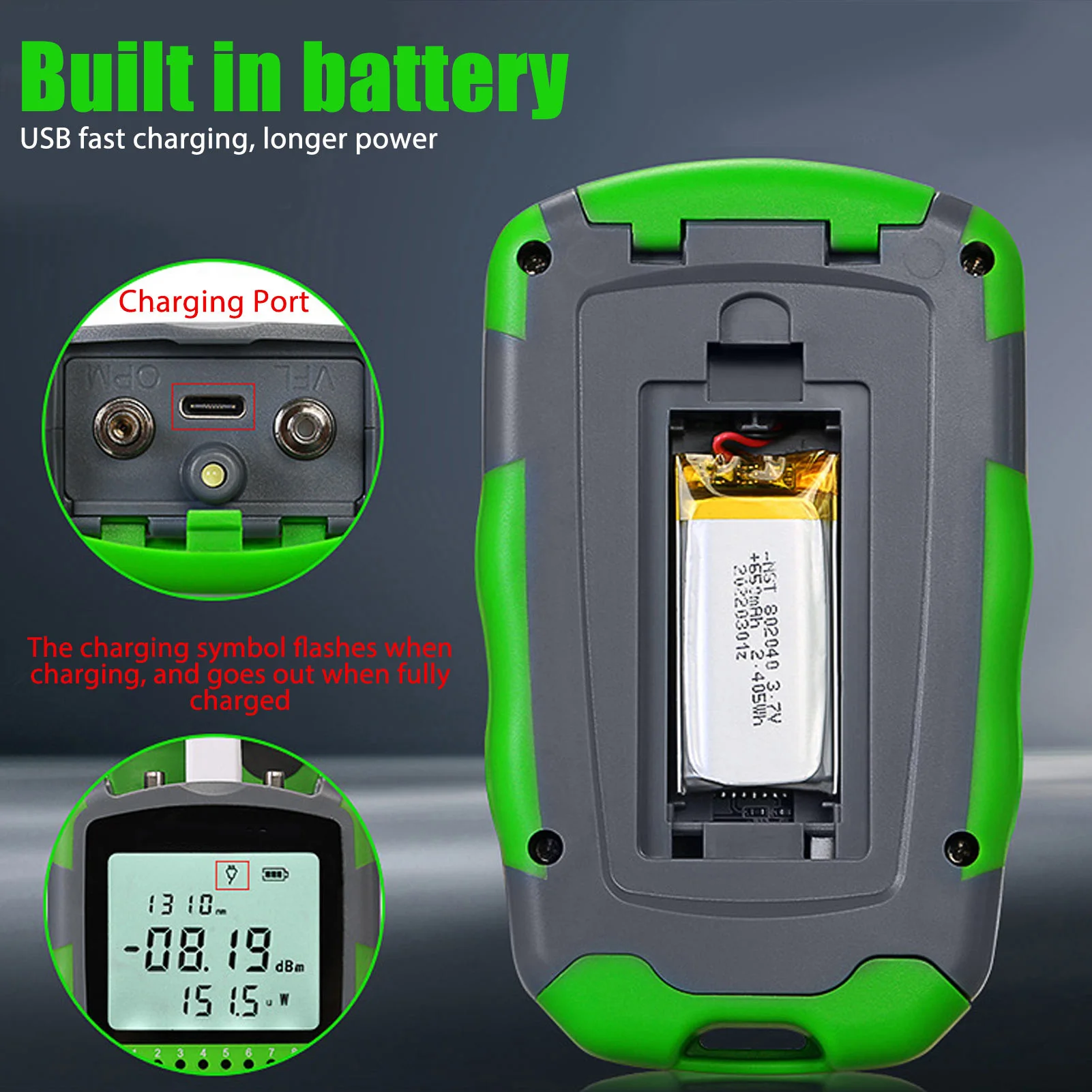 赤色光光ケーブルパワーテスター USB充電ケーブル付き 充電 - Energy Monitor Meter のレビューと価格