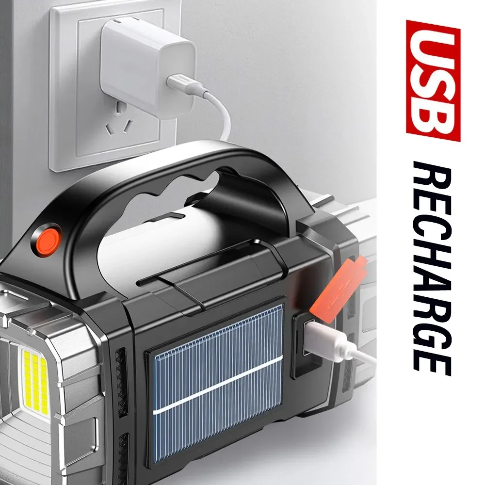 新しいアップグレード充電式ハイパワーソーラー LED 懐中電 - Solar Generator のレビューと価格