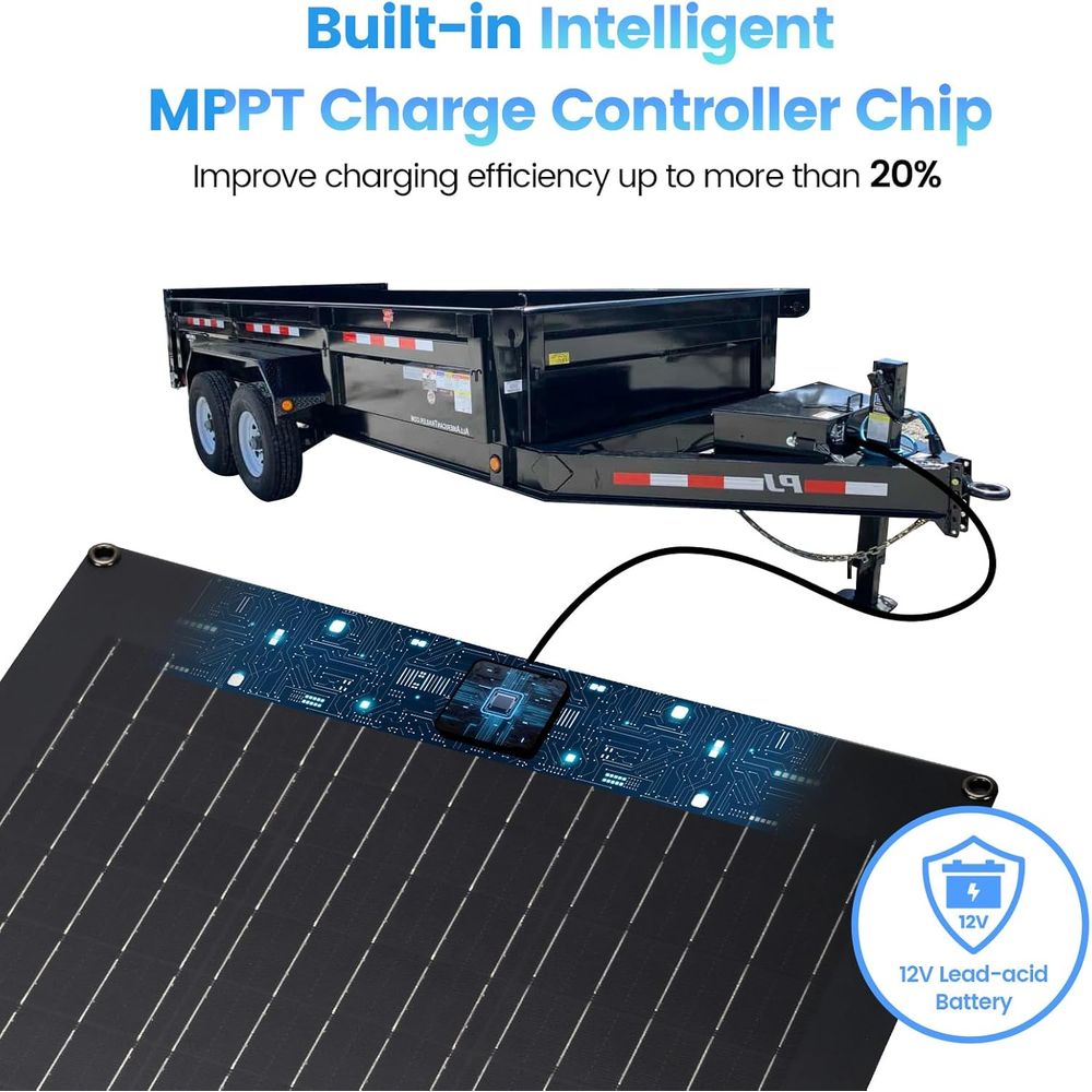 ソーラーバッテリー充電器メンテナンス装置、ダンプトレーラー用 - Solar Panel のレビューと価格