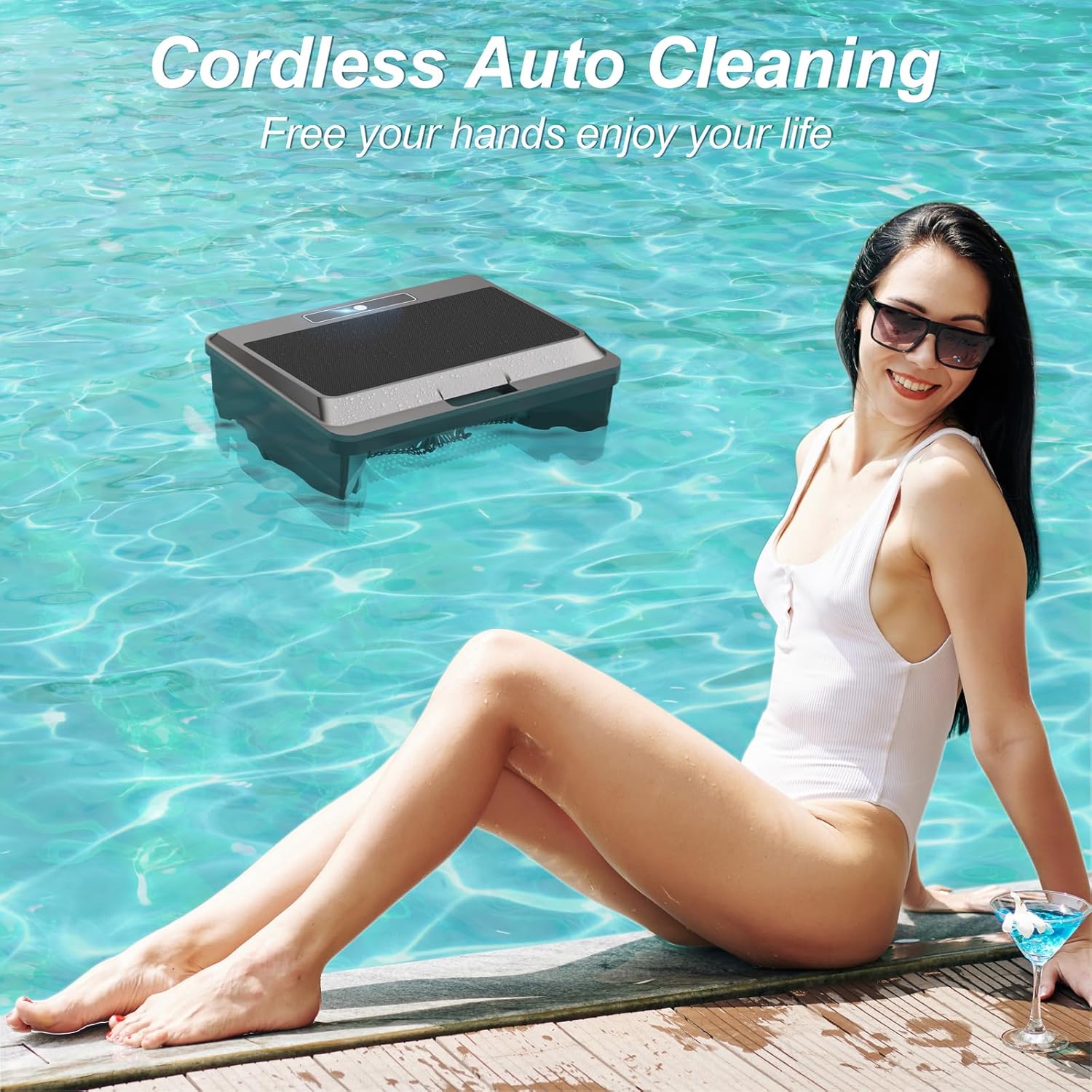 アップグレードされたソーラープールクリーナー、電動ロボットプ - Charge Controller Solar のレビューと価格